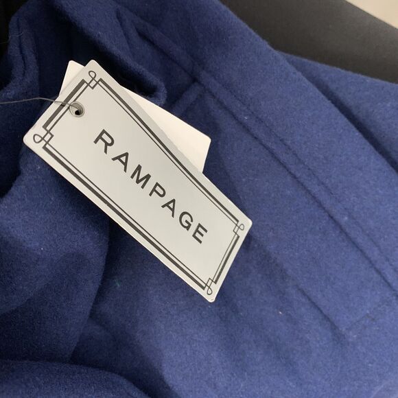 Rampage Size Large Royal Blue Peacoat Double Breasted Jacket Coat Classy Career - Picture 6 of 8